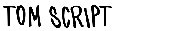 Tom Script font preview